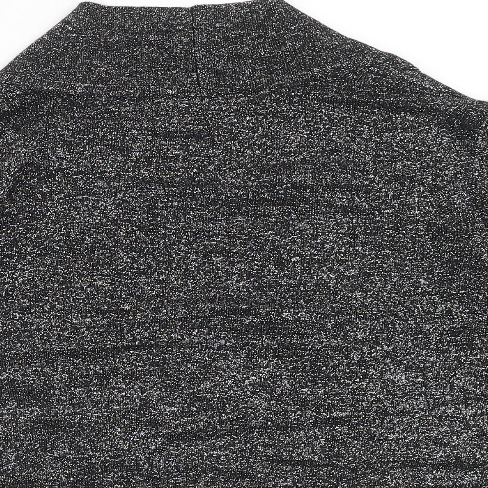 Womens UK Size 18 Savoir Silver Cardigan Jumper