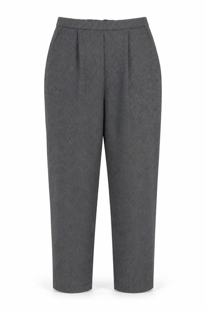 Womens UK Size 14 Classic Regular Fit Carrot Grey Trousers