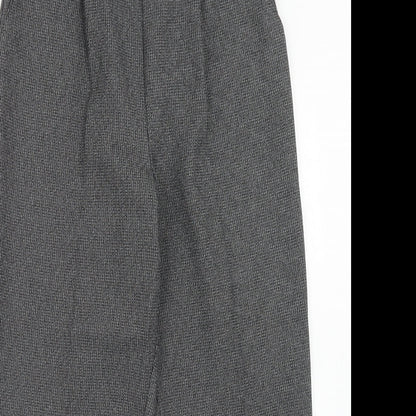 Classic Womens Grey Polyester Carrot Trousers Size 14 Regular