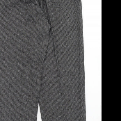 Classic Womens Grey Polyester Carrot Trousers Size 14 Regular