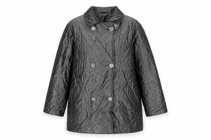 Womens UK Size 10 C&A Silver Pea Coat