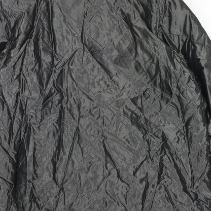 C&A Womens Silver Pea Coat Coat Size 10 Button