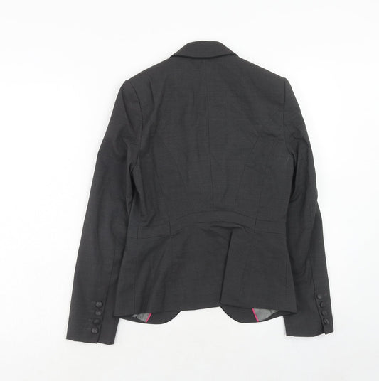 NEXT Womens Grey Polyester Jacket Blazer Size 6