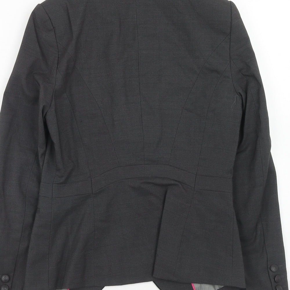 NEXT Womens Grey Polyester Jacket Blazer Size 6
