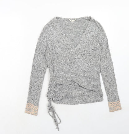 Womens UK Size 8 NEXT Grey Basic T-Shirt