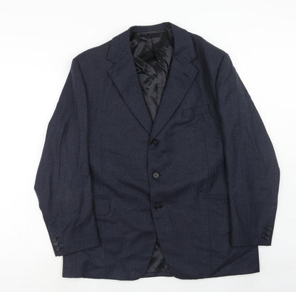 Mens UK Size 42 Preworn Regular Blue Suit Jacket