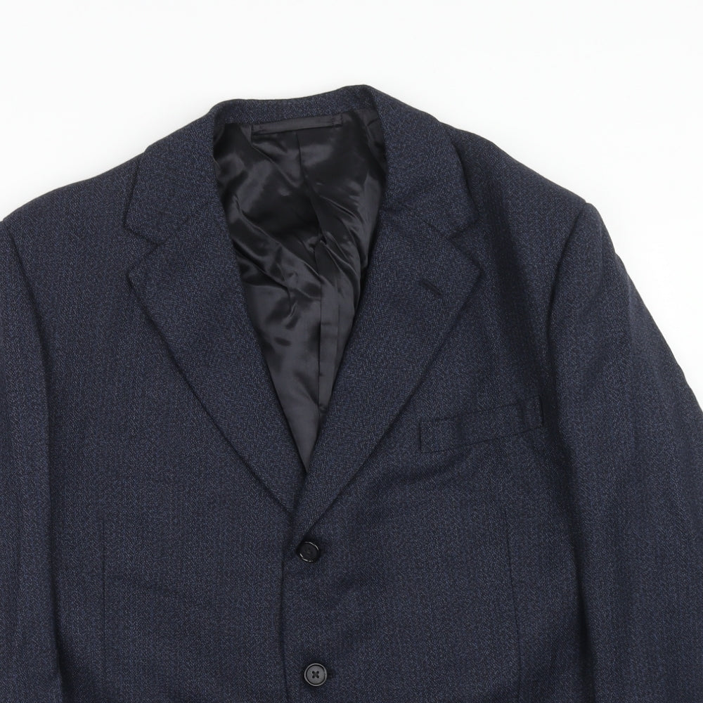 Mens UK Size 42 Preworn Regular Blue Suit Jacket