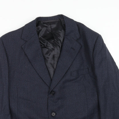 Mens UK Size 42 Preworn Regular Blue Suit Jacket