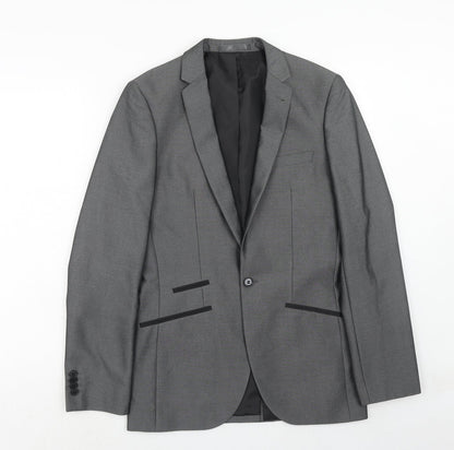 Mens UK Size 36 Matalan Regular Grey Suit Jacket