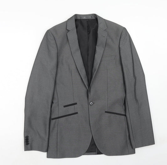 Mens UK Size 36 Matalan Regular Grey Suit Jacket