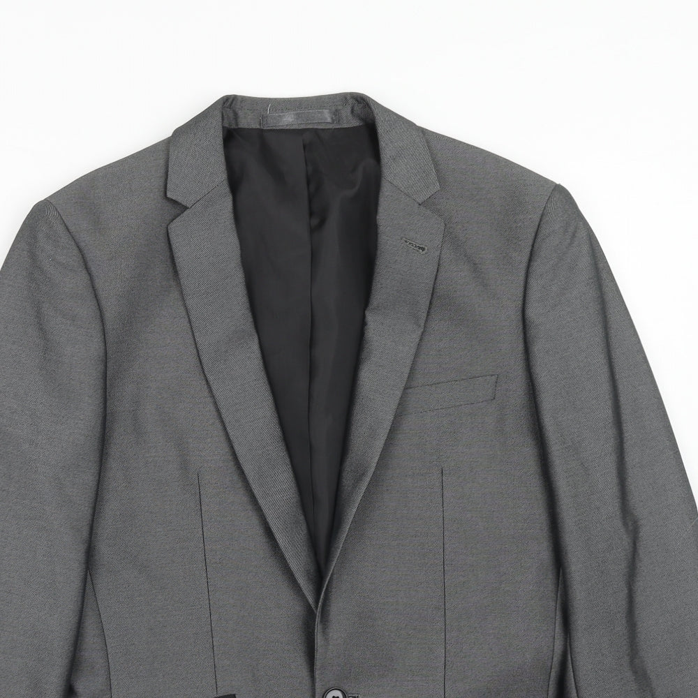 Mens UK Size 36 Matalan Regular Grey Suit Jacket