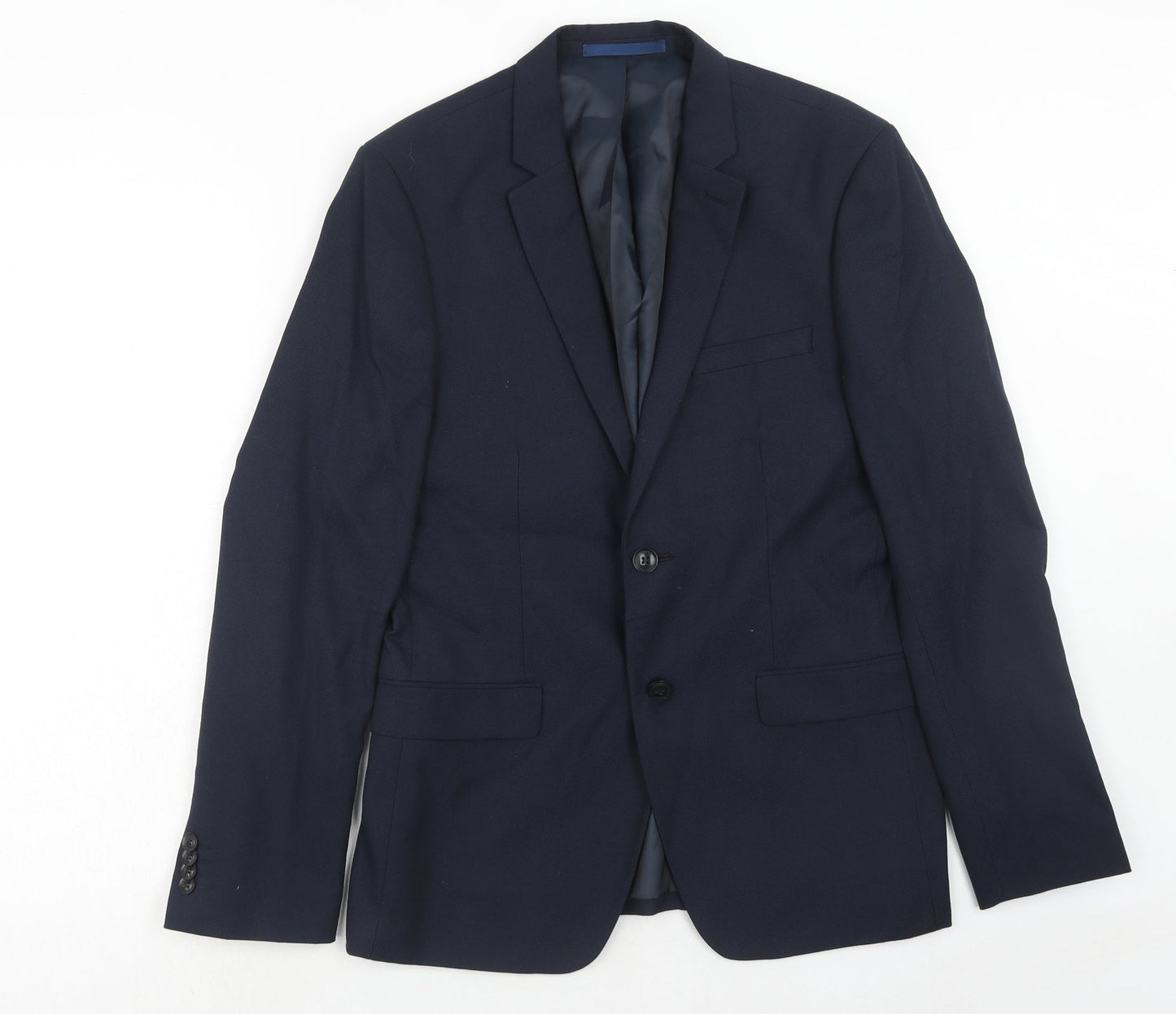 Mens UK Size 40 Topman Regular Blue Suit Jacket