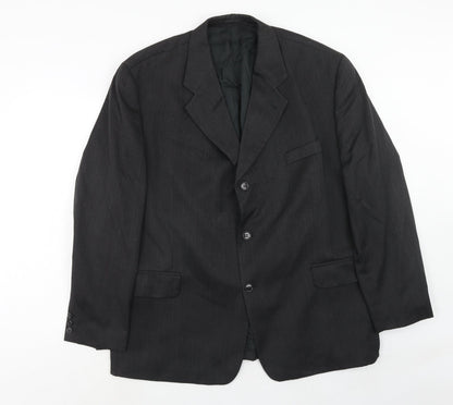Horne Brothers Mens Grey Polyester Jacket Suit Jacket Size 46 Regular
