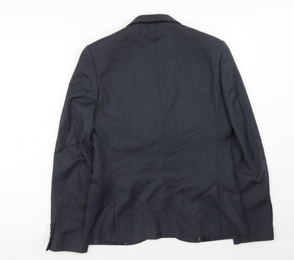 Mens UK Size 38 Topman Regular Blue Suit Jacket