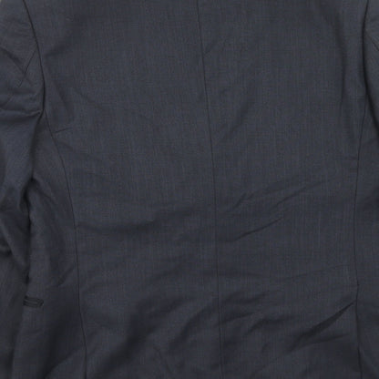 Mens UK Size 38 Topman Regular Blue Suit Jacket