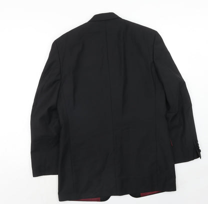 Mens UK Size 38 Scott & Taylor Regular Black Suit Jacket