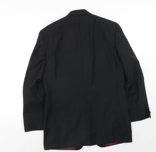 Mens UK Size 38 Scott & Taylor Regular Black Suit Jacket