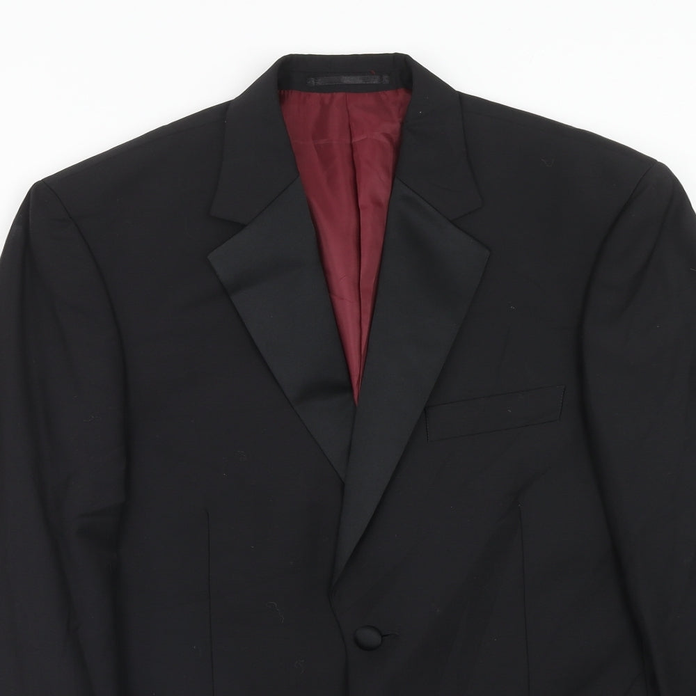 Mens UK Size 38 Scott & Taylor Regular Black Suit Jacket