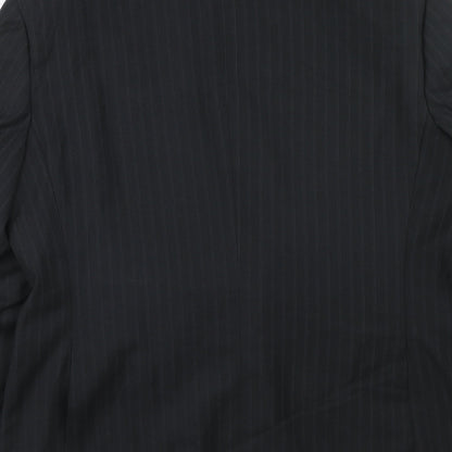 Mens UK Size 42 George Regular Black Suit Jacket