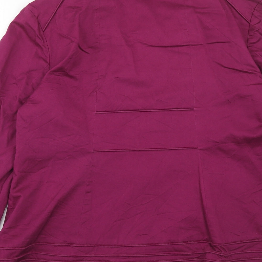 2 friends Womens Purple Parka Coat Size L Button