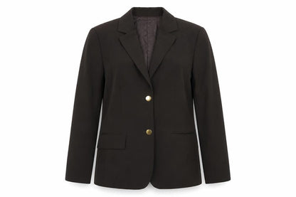 Artigiano Womens Beige Polyester Jacket Suit Jacket Size 14