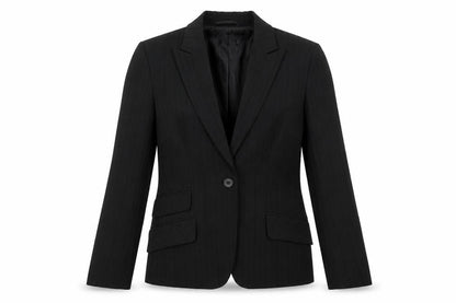 Zero Womens Black Polyester Jacket Blazer Size 8