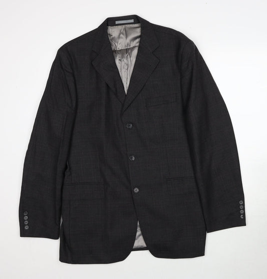 Mens UK Size 42 British Tailor Regular Grey Suit Jacket