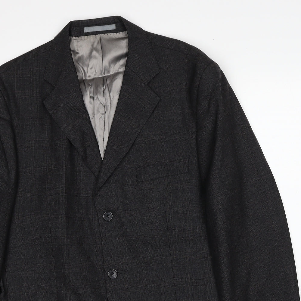 Mens UK Size 42 British Tailor Regular Grey Suit Jacket