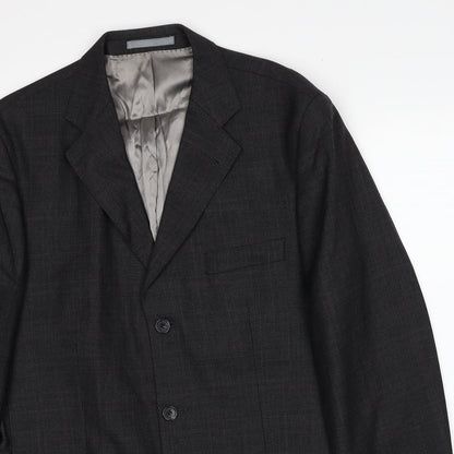 Mens UK Size 42 British Tailor Regular Grey Suit Jacket