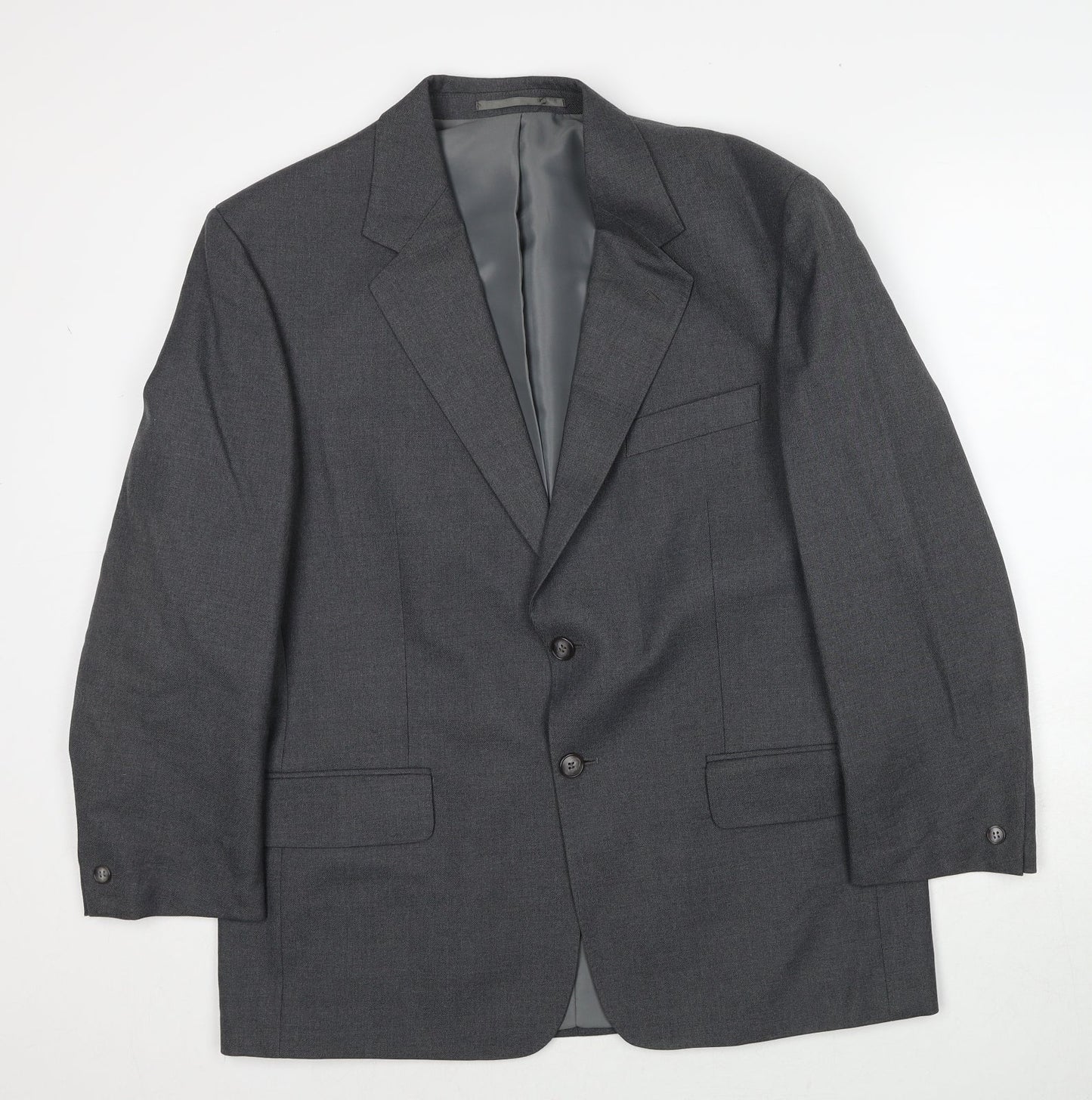 Mens UK Size 40 Brook Taverner Regular Grey Suit Jacket