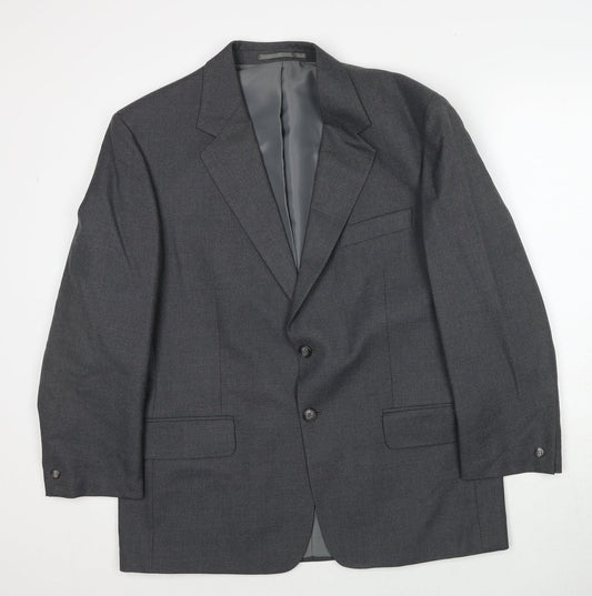 Mens UK Size 40 Brook Taverner Regular Grey Suit Jacket