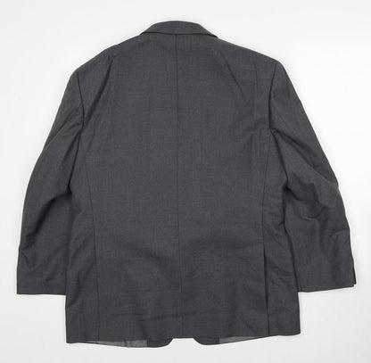 Mens UK Size 40 Brook Taverner Regular Grey Suit Jacket