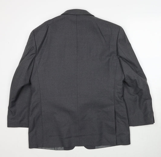 Mens UK Size 40 Brook Taverner Regular Grey Suit Jacket