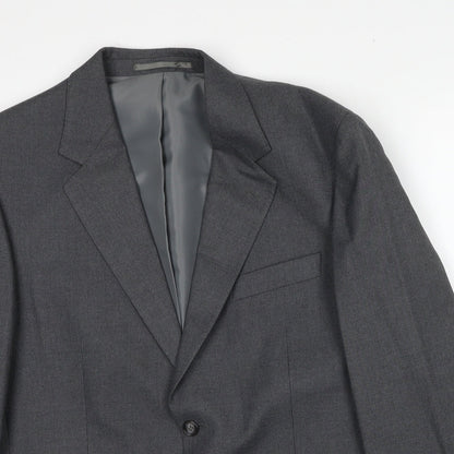 Mens UK Size 40 Brook Taverner Regular Grey Suit Jacket