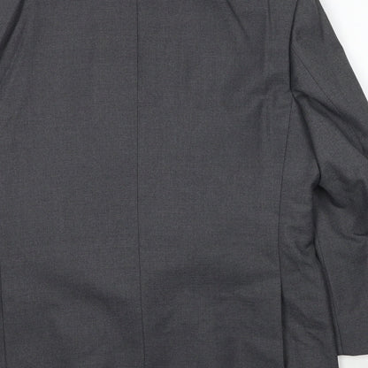 Mens UK Size 40 Brook Taverner Regular Grey Suit Jacket