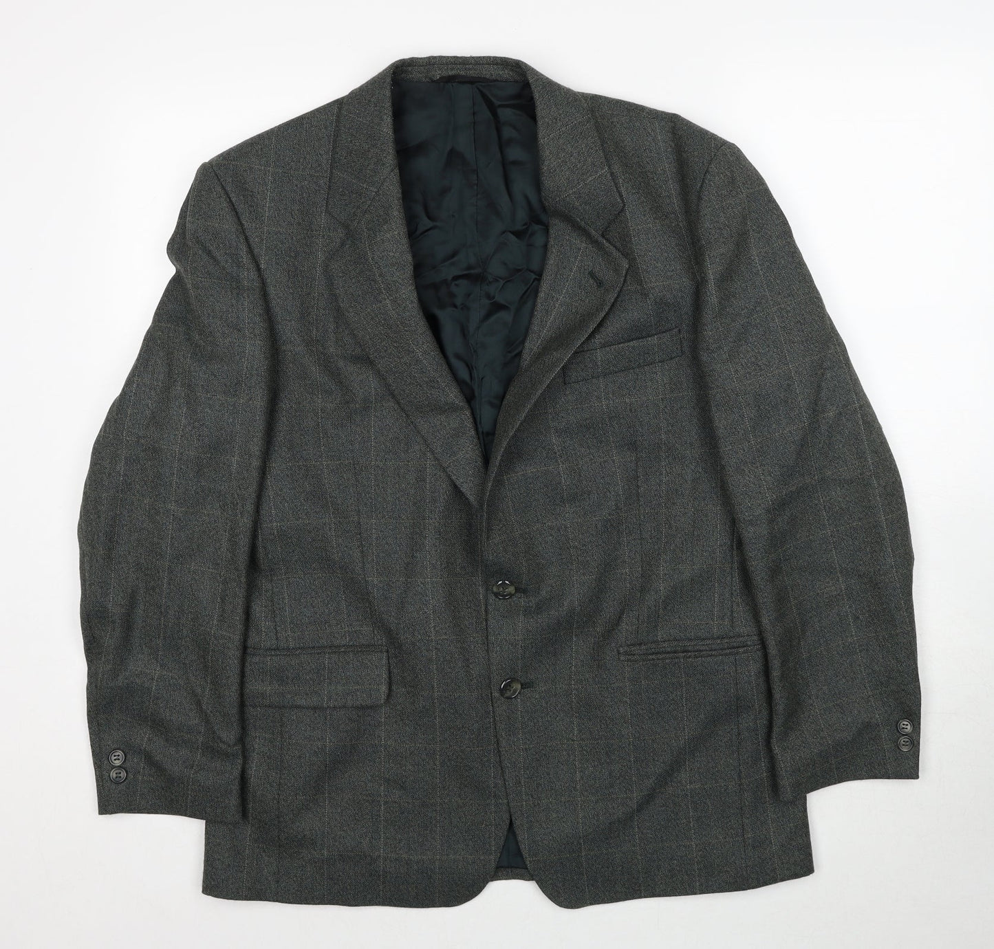 Mens UK Size 40 Preworn Regular Green Suit Jacket