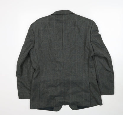 Mens UK Size 40 Preworn Regular Green Suit Jacket