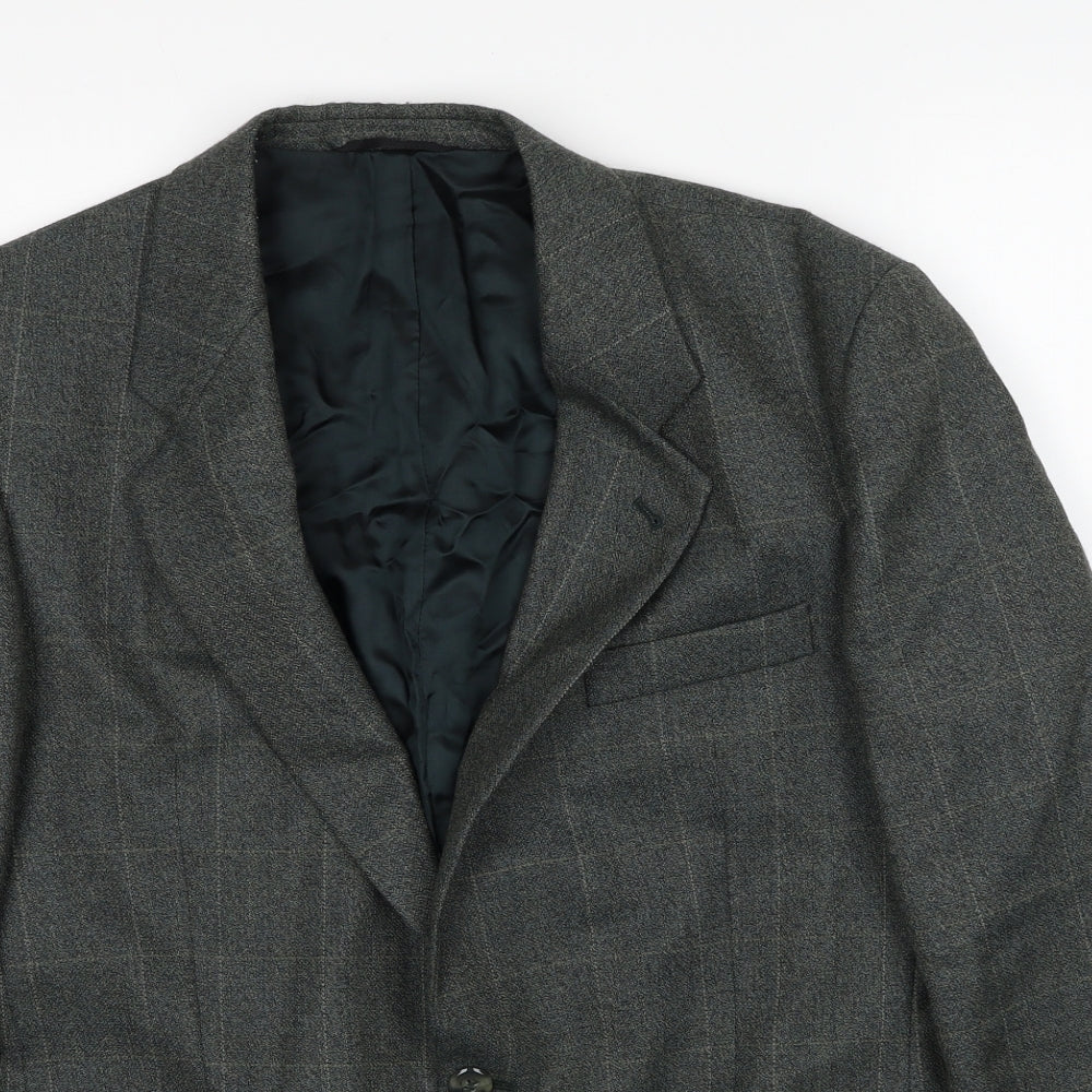 Mens UK Size 40 Preworn Regular Green Suit Jacket