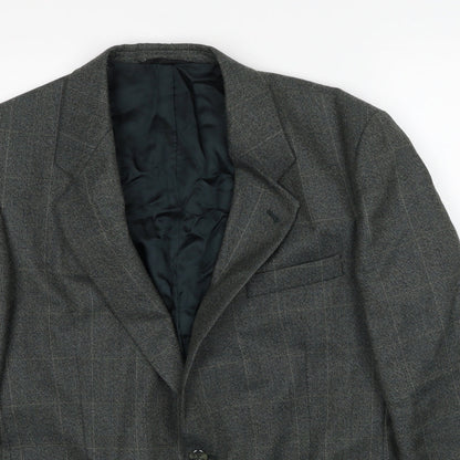 Mens UK Size 40 Preworn Regular Green Suit Jacket