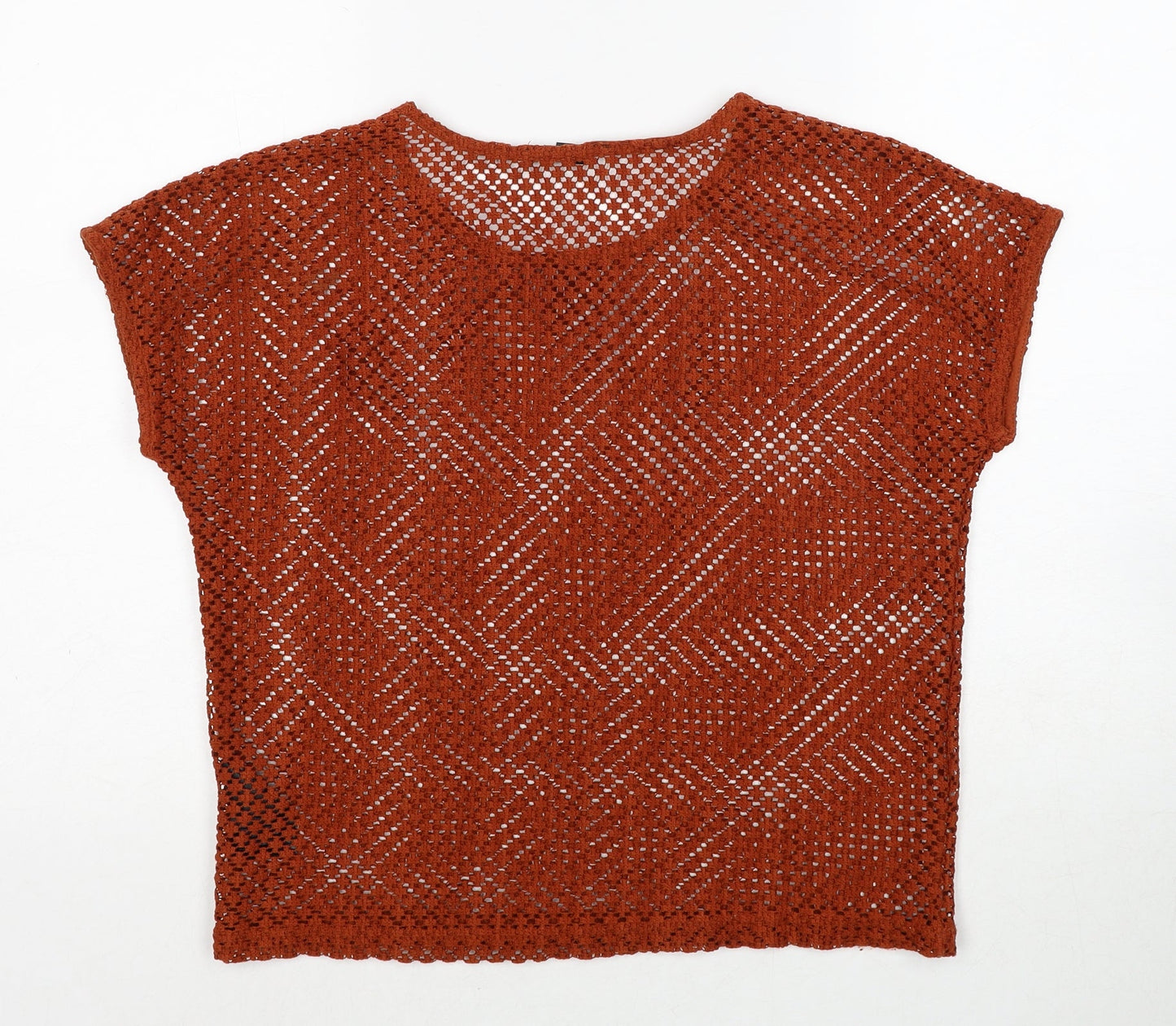 Womens UK Size 10 ESMARA Orange Pullover Jumper