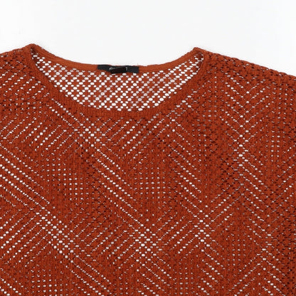 Womens UK Size 10 ESMARA Orange Pullover Jumper