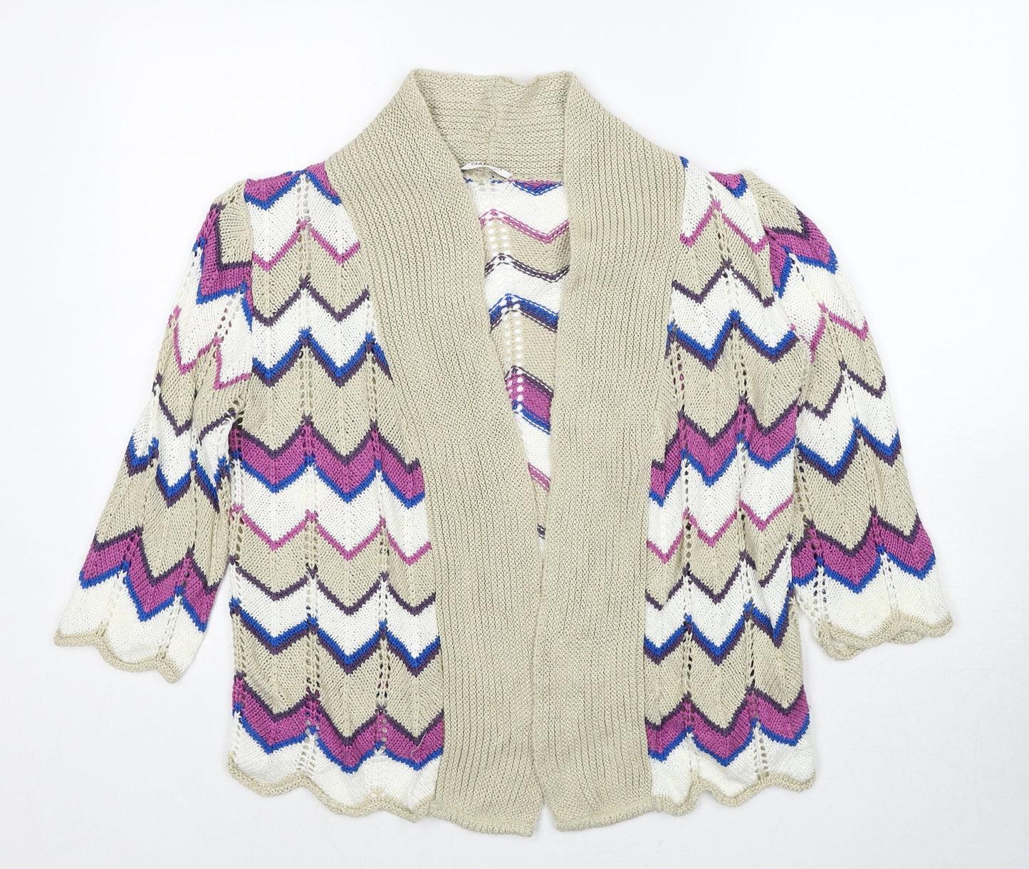 Womens UK Size 10 Damart Multicoloured Cardigan Jumper