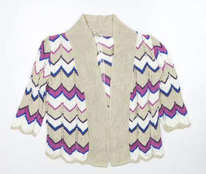 Womens UK Size 10 Damart Multicoloured Cardigan Jumper