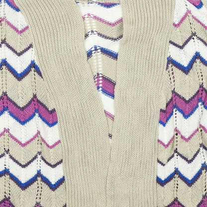 Womens UK Size 10 Damart Multicoloured Cardigan Jumper