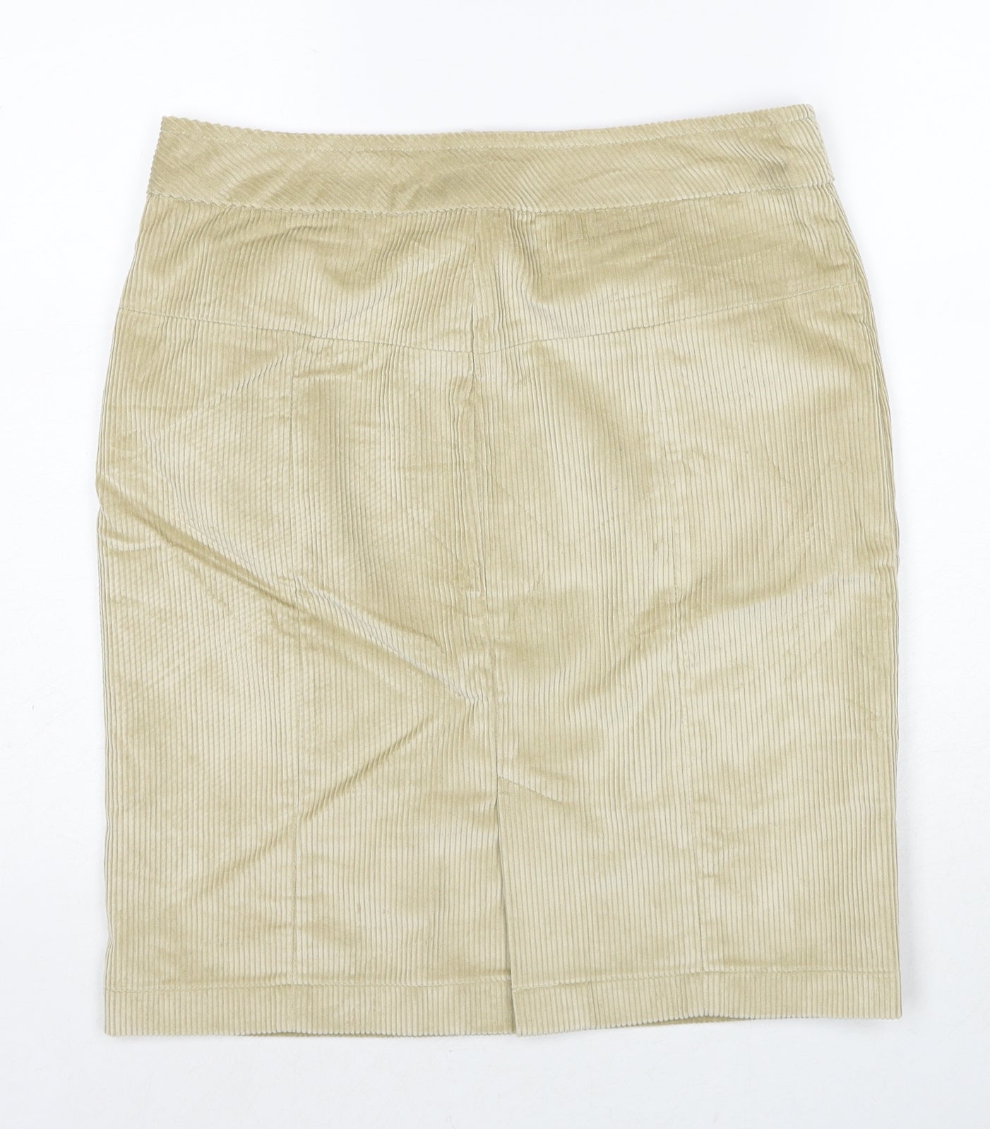 Peter Christian Womens Beige Cotton A-Line Skirt Size 12 Zip