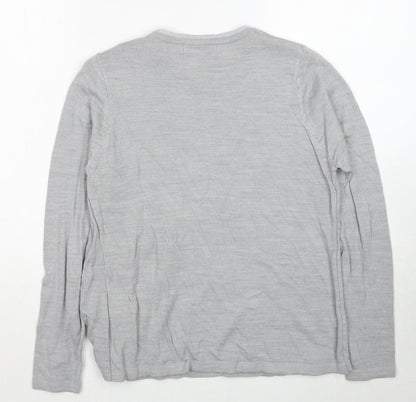 Womens UK Size 10 EWM Grey Pullover Jumper