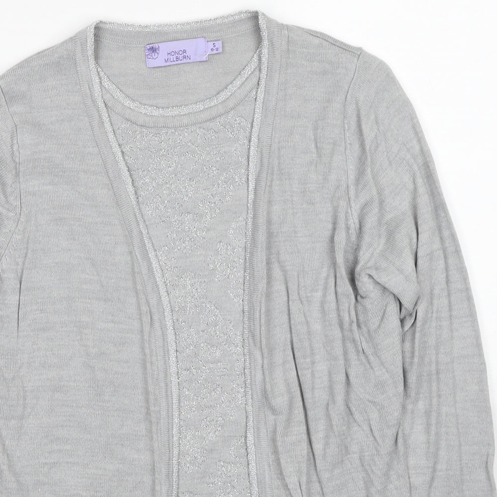 Womens UK Size 10 EWM Grey Pullover Jumper