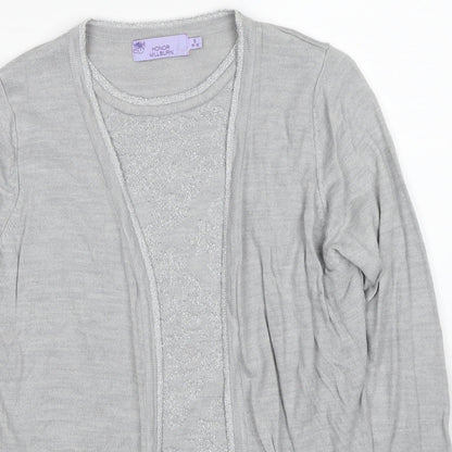 Womens UK Size 10 EWM Grey Pullover Jumper