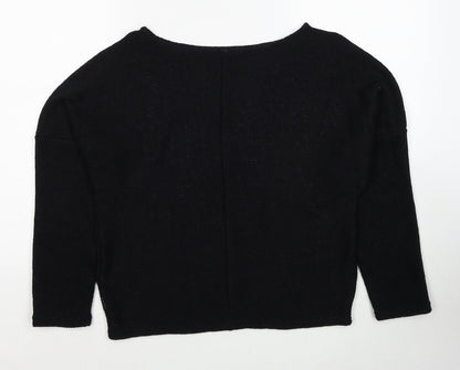 Womens UK Size M Preworn Black Pullover Jumper