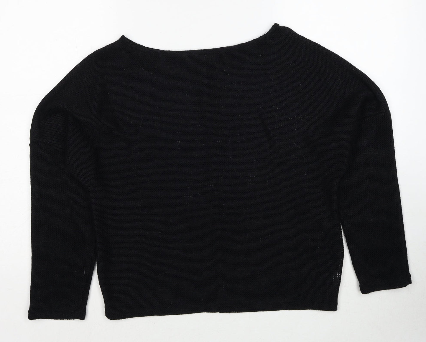 Womens UK Size M Preworn Black Pullover Jumper